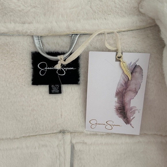 Jessica Simpson Metallic Jacket with Cream Trim Size XL. - Picture 13 of 15